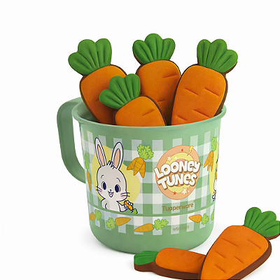 Tupperware Caneca Looney Tunes Páscoa 350ml Verde