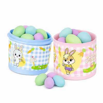 Kit Tupperware Tupper Caixa + Tupper Redondinha Looney Tunes Páscoa 2 peças