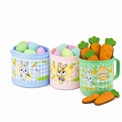 Kit Tupperware Looney Tunes Páscoa 3 peças