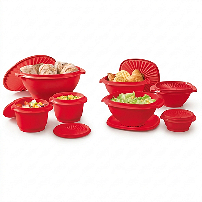 Kit Tupperware PDA 04/2026 Tigela Sensação 7 peças