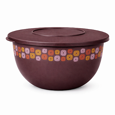 Tupperware Tigela Murano 80 anos 4,3 litros Marrom