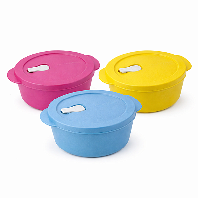 Kit Tupperware Cristalwave Geração II 3 peças