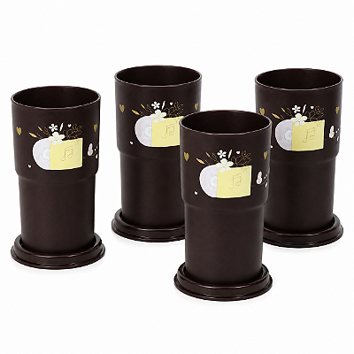 Kit Tupperware Copo Colors 350ml Simone Mendes No Ritmo do Coração 4 peças