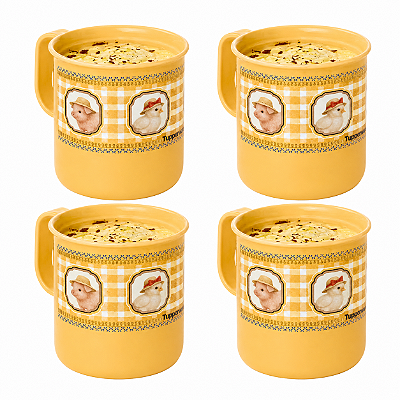 Kit Tupperware Caneca Da Roça 350ml 4 peças