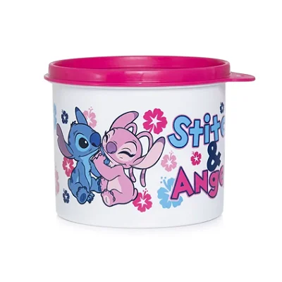Tupperware Redondinha Pop Stitch e Angel 500ml