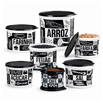 Kit Tupperware Caixa Pop Box 7 peças