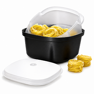 Tupperware Múltipla 2,5 litros Preto e Branco