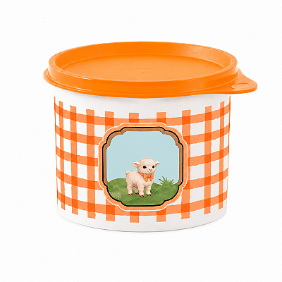 Tupperware Tupper Redondinha Ovelha da Roça 500ml