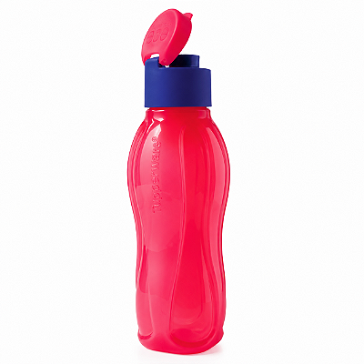 Garrafa Tupperware Eco Tupper 1 litro Vermelho Fluo