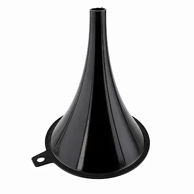 Funil de Plástico Preto Grande