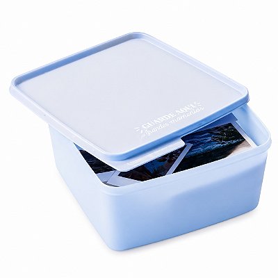Tupperware Basic Line Guarde Aqui Boas Memórias 2,5 litros Azul
