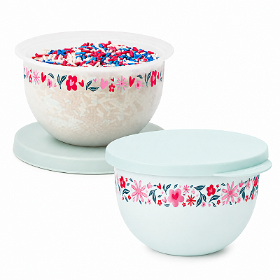 Kit Tupperware Tigela Murano Pétalas 200ml 2 peças