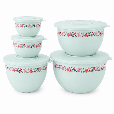 Kit Tupperware Tigela Murano Pétalas 5 peças