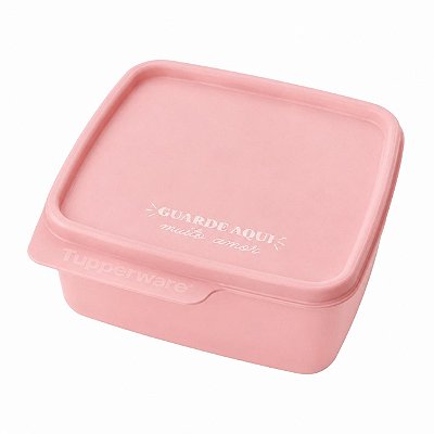 Tupperware Basic Line 500ml Guarde aqui Muito Amor Rosa Bebê