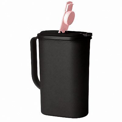 Tupperware Jarra Perfeita 1,8 litro Preta e Rosa Algodão Doce