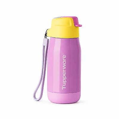 Garrafa Tupperware Térmica com Canudo 330ml Lilás Sorbet