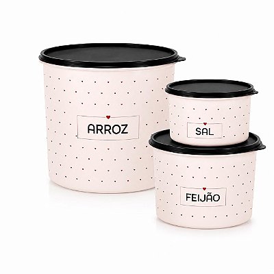 Kit Tupperware Caixa Simone Mendes 3 peças