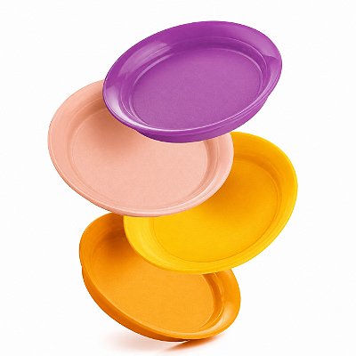 Tupperware Mini Pratinhos Redondo 4 peças