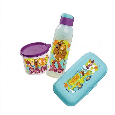 Kit Tupperware Scooby Doo 3 peças