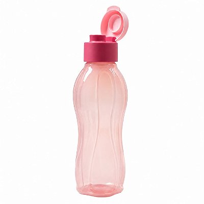 Garrafa Tupperware Eco Tupper Plus 1 litro Rosa Claro
