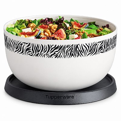Tupperware Tigela Toque Mágico 4,3 litros Branco e Preto