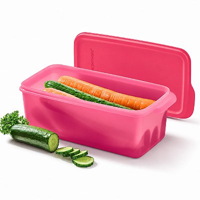Tupperware Super Fresh Retângular 2,2 litros Rosa Glamour