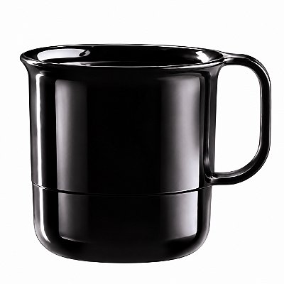 Tupperware Caneca Preta 350ml