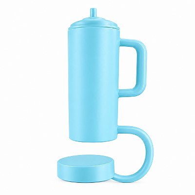 Tampa Protetora para Canudo Big T Azul Aquamarine
