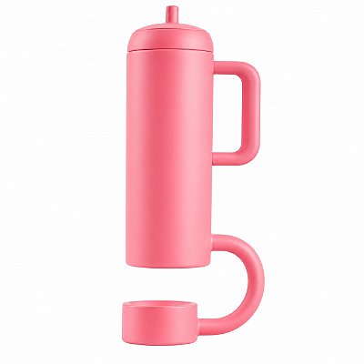 Tampa Protetora para Canudo Big T Rosa Quartzo