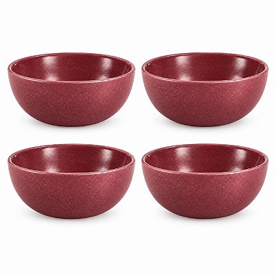 Kit Tupperware Tigelinha Allegra Merlot Glitter 250ml 4 peças