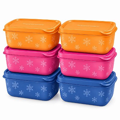 Kit Tupperware Freezer Line 450ml 6 peças