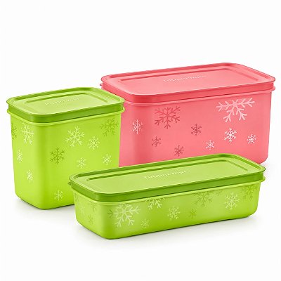 Tupperware Kit Freezer Line 3 peças