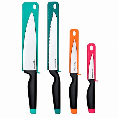 kit Tupperware Faca A- Series 4 peças