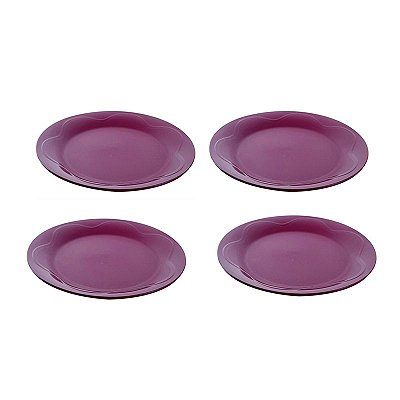 Tupperware Conjunto de Pratos Sobremesa Floresta 4 peças