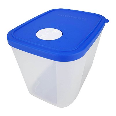 Tupperware Freezertime 1,1 Litro Transparente tampa azul