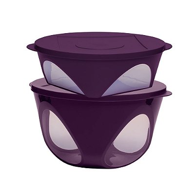 Tupperware Tigela Outdoor kit 2 Peças Roxo Púrpura