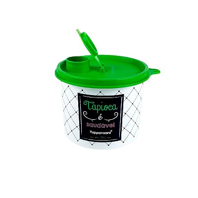 Tupperware Redondinha com Bico Dosador Tapioca Bistrô 300g