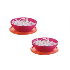 Tupperware Kit Pragela 450ml 2 peças Rosa e Laranja