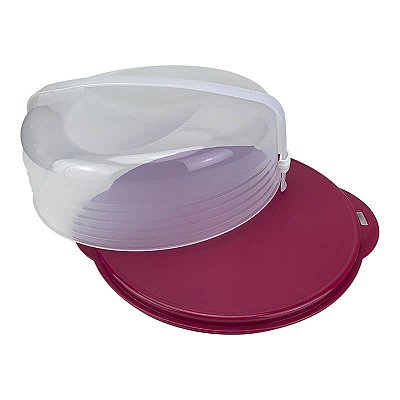 Tupperware Porta Bolo Redondo Vinho