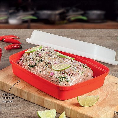 Tupperware Caixa Bom Sabor 1,2 litro Vermelha