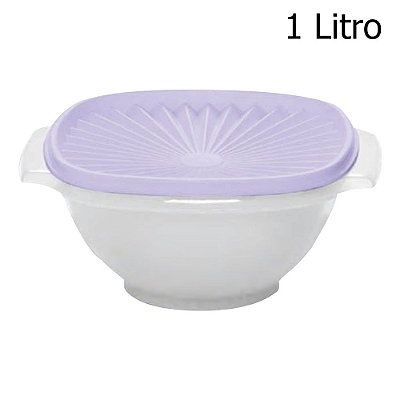 Tupperware Tigela Sensação 1 litro Translúcida Lilás