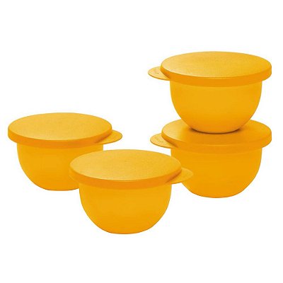 Tupperware Tigela Murano 200ml Papaya kit 4 Peças