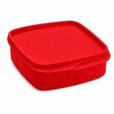 Tupperware Basic Line com Divisórias 550ml Vermelha