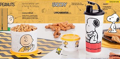 Tupperware Kit Snoopy Charlie Brown 3 peças
