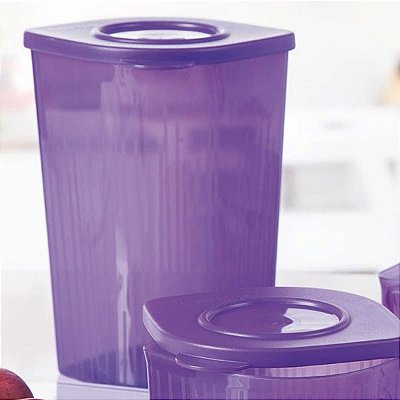 Tupperware Fresh' N Cool Quadrado 1,5 litros Roxo