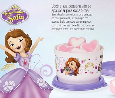 Tupperware Potinho Princesinha Sofia 140ml Roxo