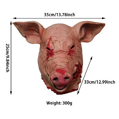 Máscara látex Pig porco terror Halloween