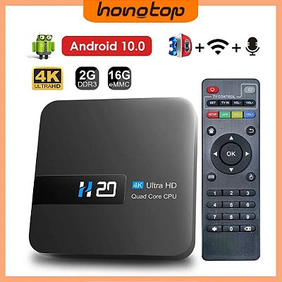Smart TV Box, Android 10.0, 2GB, 16GB, 4K HD, H.265 Media Player, 3D