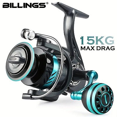 Molinete de pesca Billink Drag 15kg manivel metal