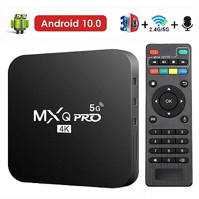 Smart TV MXQ Pro com Dual WiFi, Vídeo 3D, Media Player, Home Theater